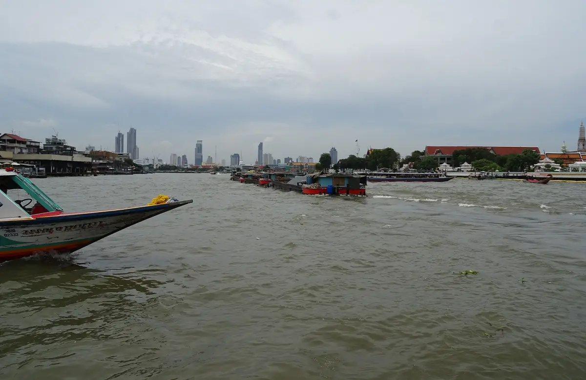 The Chao Phraya seen from the cross-river ferry